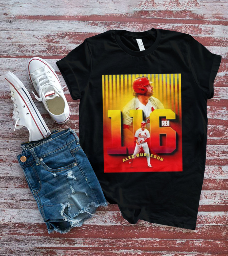 Alec Burleson 116 RBI St Louis Cardinals Baseball Highlights T-Shirt