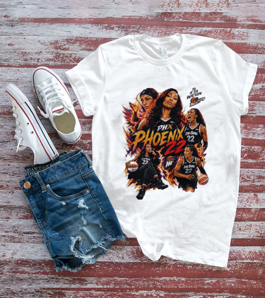A'ja Wilson PHX Mercury Phoenix Los Suns 22 Basketball T-Shirt