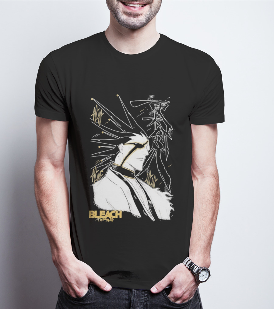Kenpachi Zaraki Bleach Thousand Year Blood War Fan Art Character Sketch T-Shirt