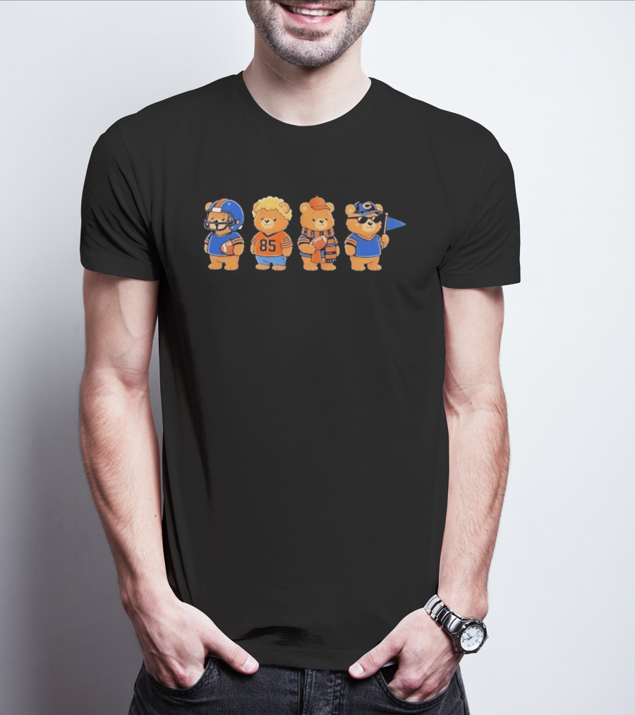 Chicago Bears Teddy Bears Football Team Merchandise T-Shirt