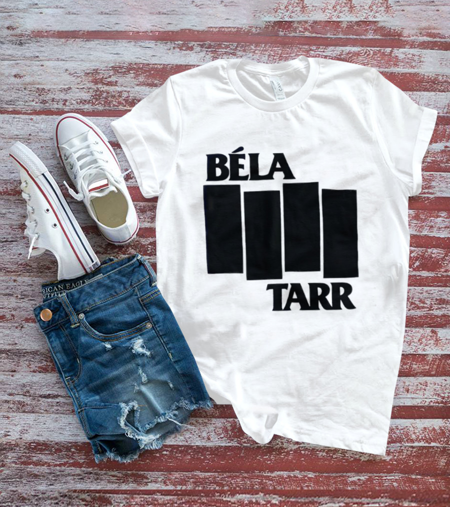 Béla Tarr Block Logo Homage Black Flag T-Shirt