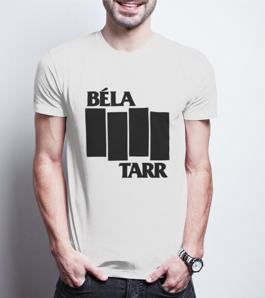 Béla Tarr Block Logo Homage Black Flag T-Shirt