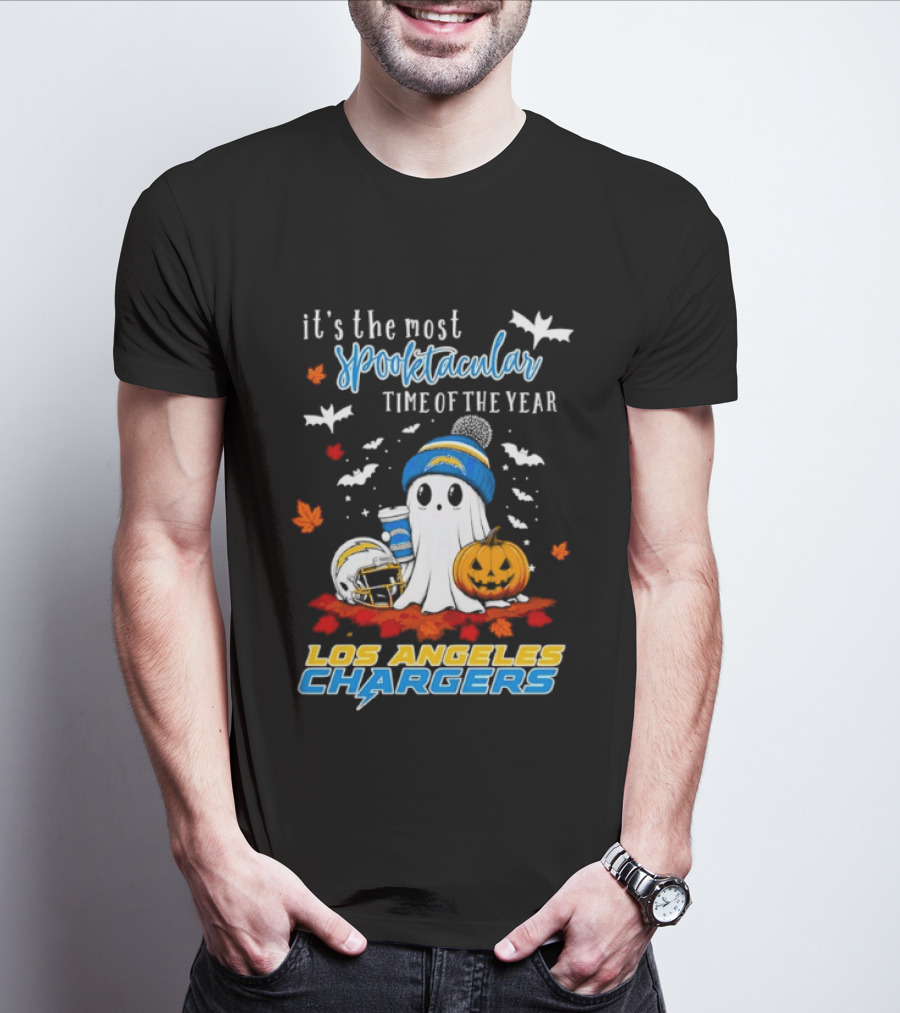 Los Angeles Chargers Most Spooktacular Time Ghost Halloween Football T-Shirt