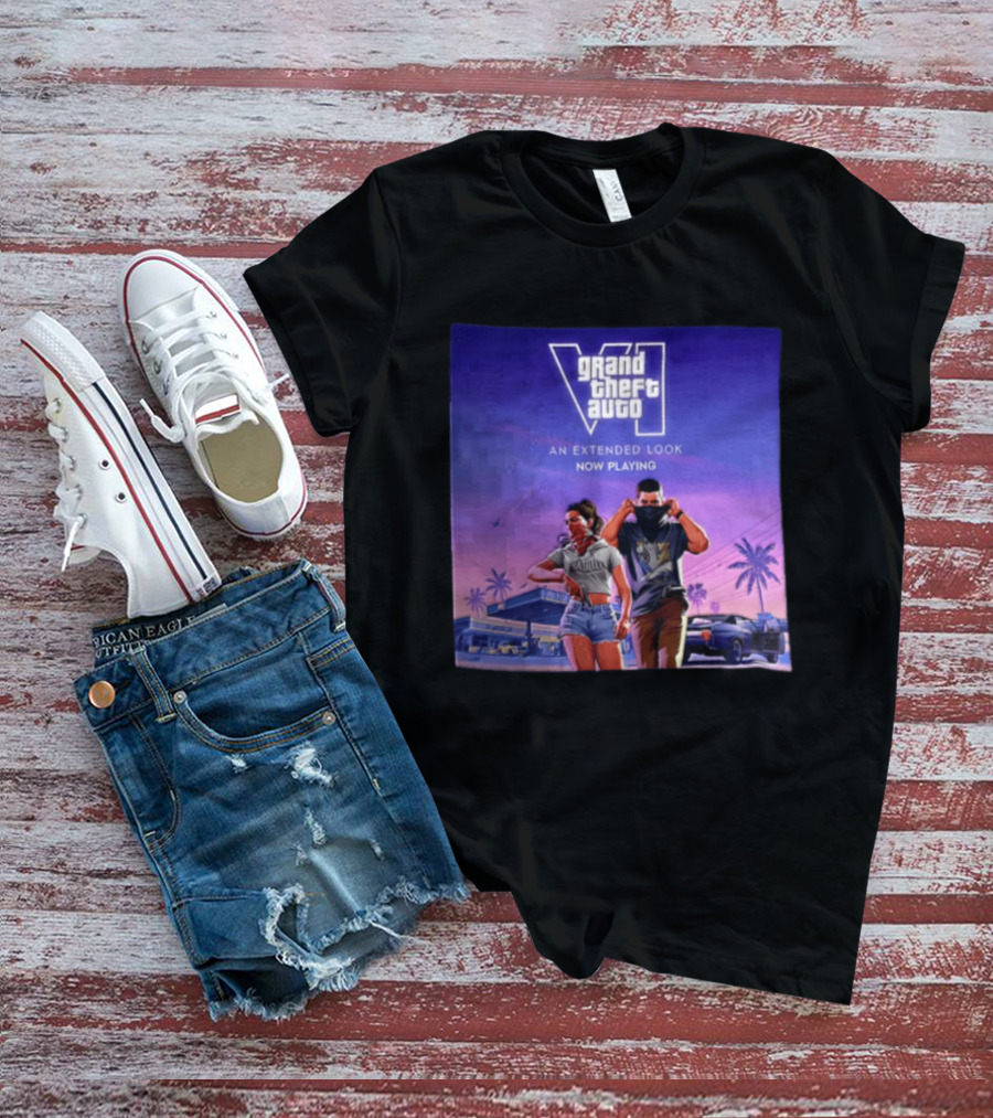 Grand Theft Auto VI Lucia Jason An Extended Look Now Playing T-Shirt