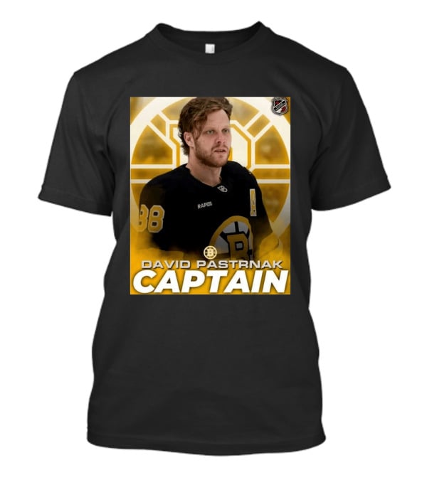 David Pastrnak Captain Boston Bruins NHL Hockey 88 T-Shirt