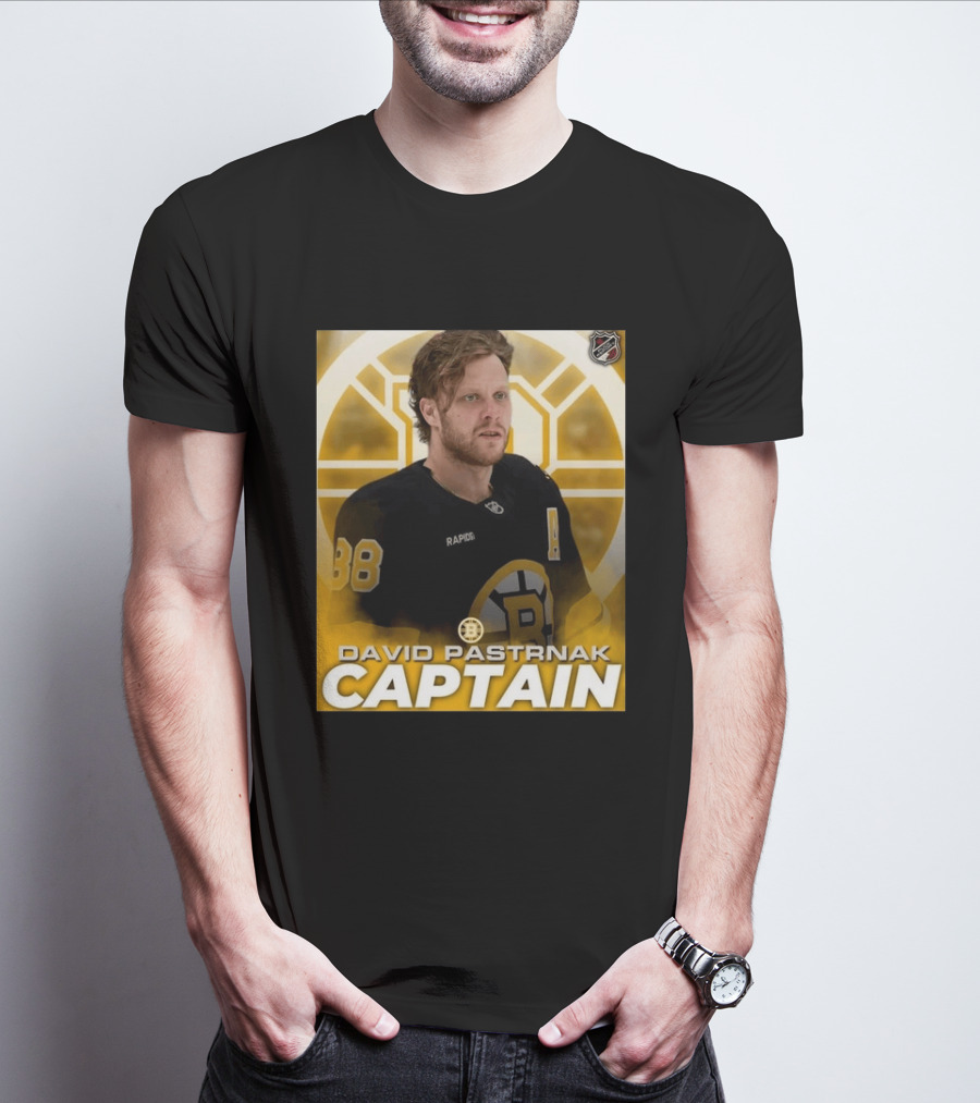 David Pastrnak Captain Boston Bruins NHL Hockey 88 T-Shirt