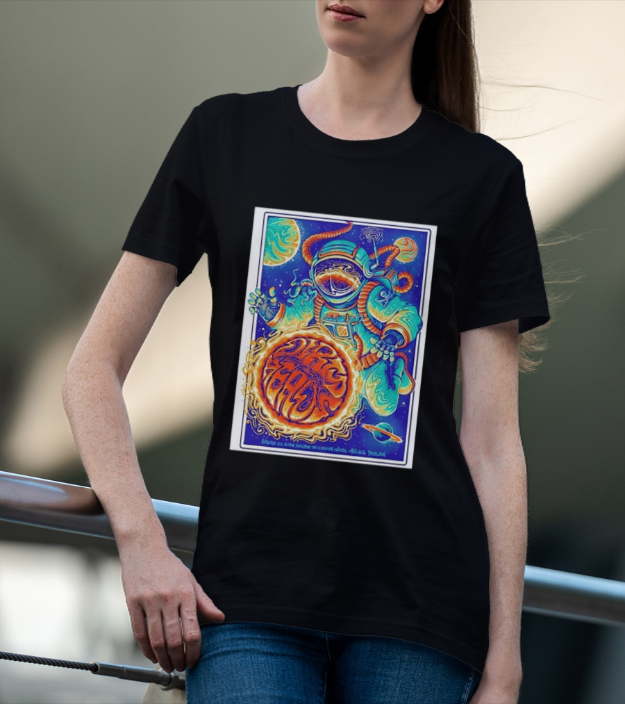 Dip Heads Astronaut Space Art August 23 2026 Houston TX Cynthia Woods Mitchell Pavilion T-Shirt