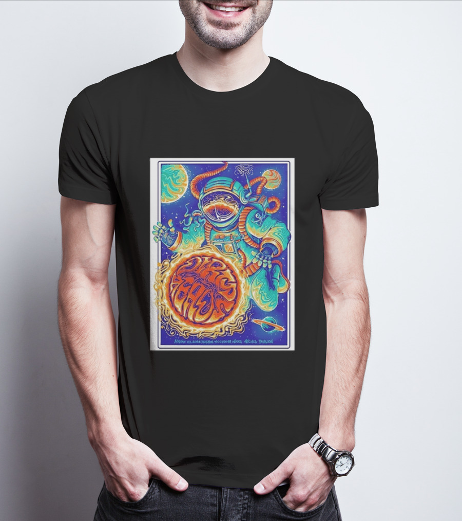 Dip Heads Astronaut Space Art August 23 2026 Houston TX Cynthia Woods Mitchell Pavilion T-Shirt