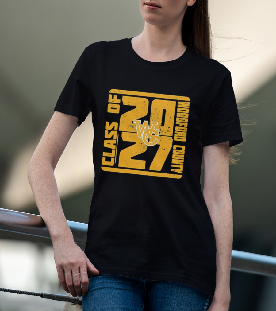 Distressed WC Class Of 2027 Woodford County T-Shirt