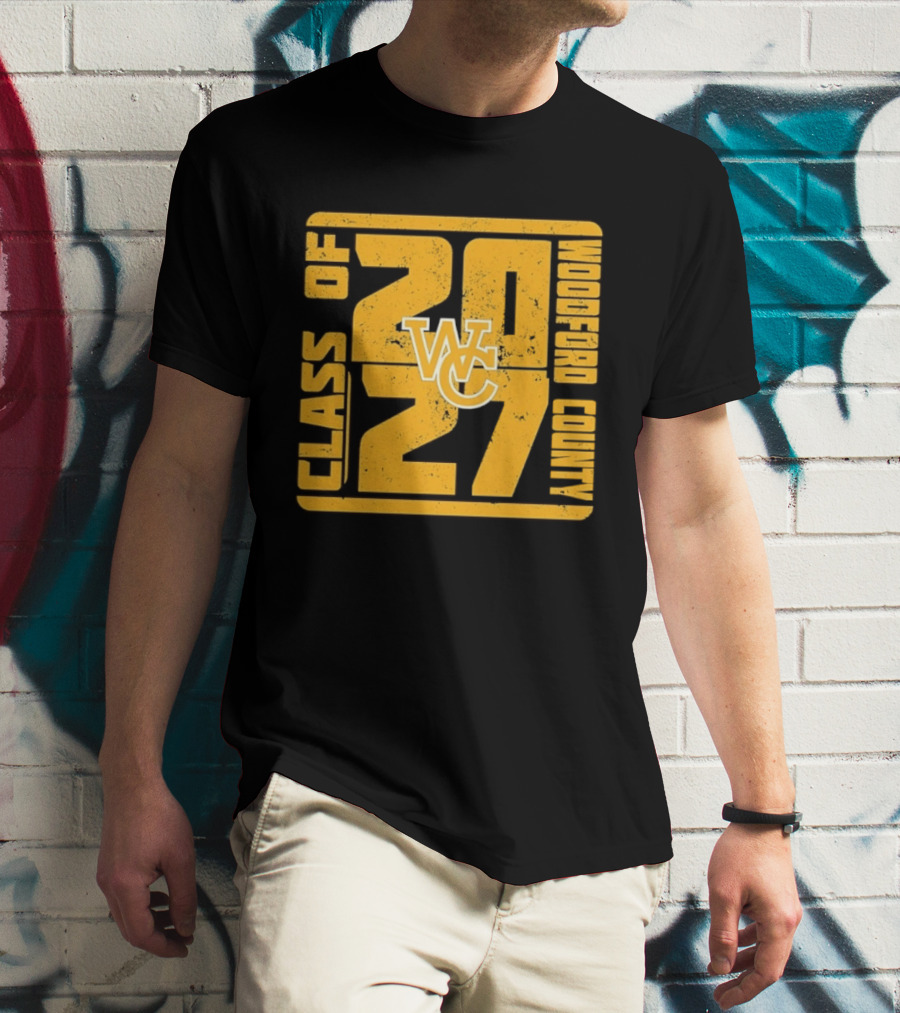 Distressed WC Class Of 2027 Woodford County T-Shirt
