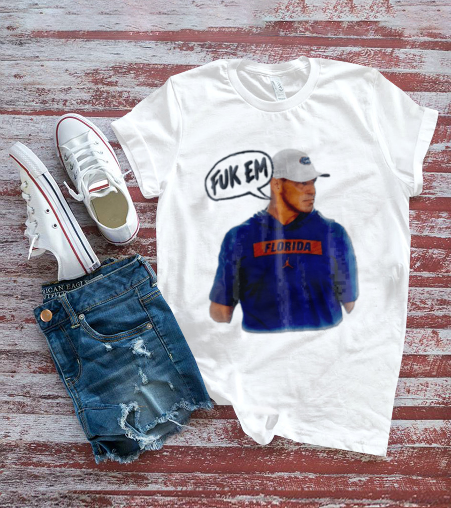 FLORIDA Coach Billy Napier Fuk Em Speech Bubble T-Shirt