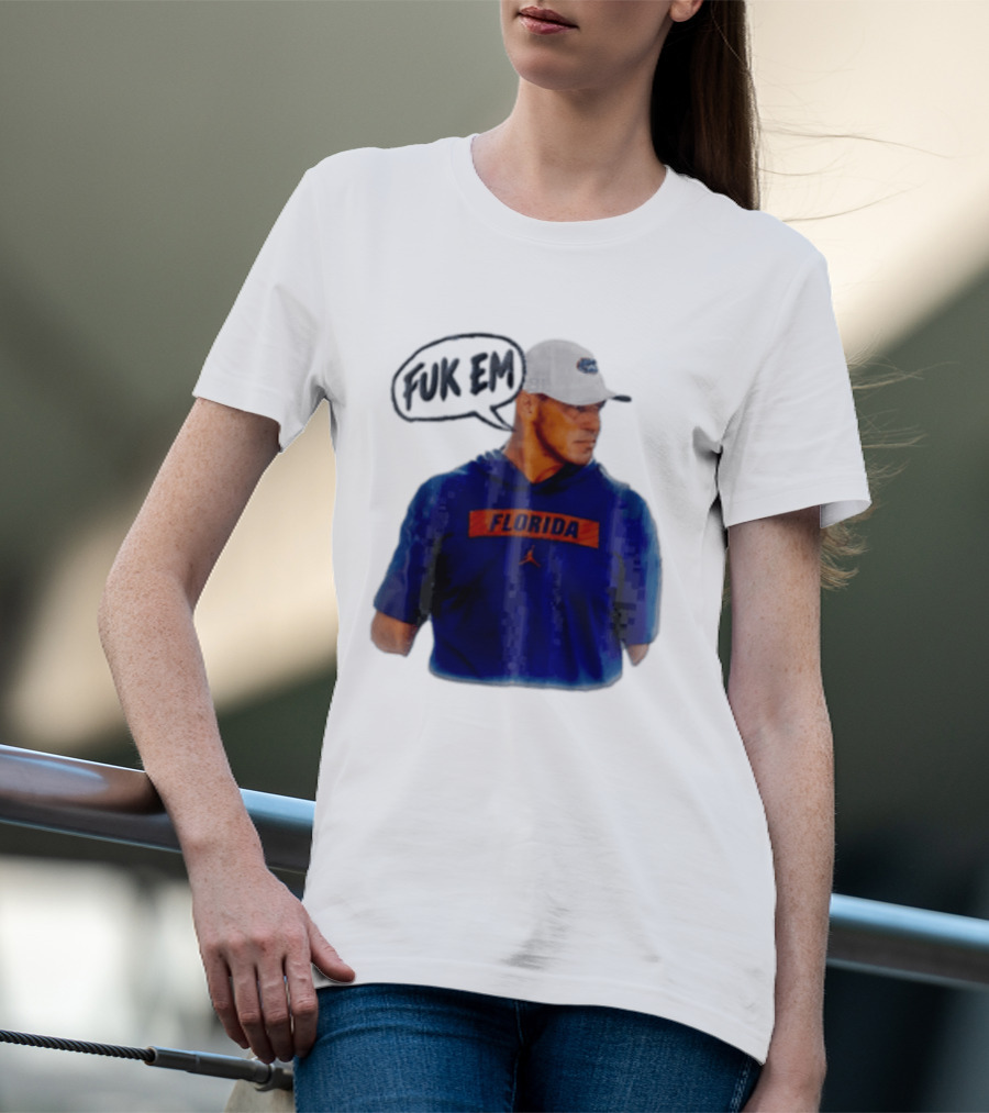 FLORIDA Coach Billy Napier Fuk Em Speech Bubble T-Shirt