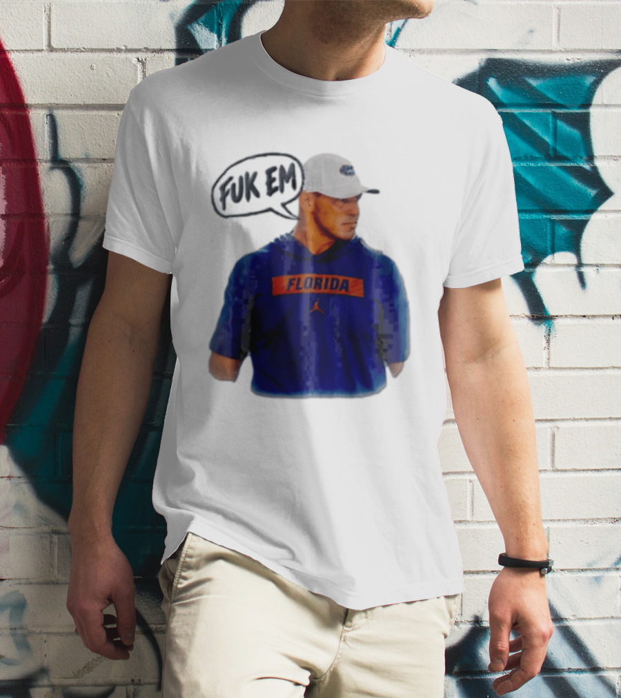 FLORIDA Coach Billy Napier Fuk Em Speech Bubble T-Shirt