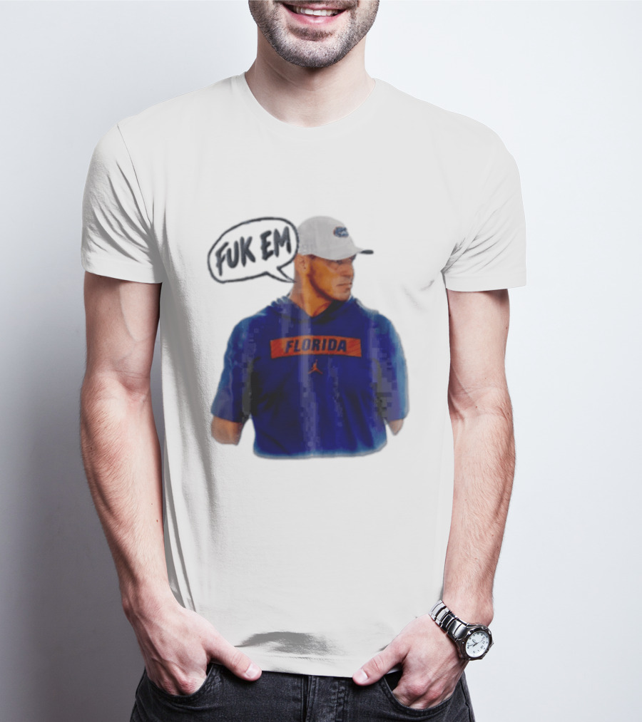 FLORIDA Coach Billy Napier Fuk Em Speech Bubble T-Shirt