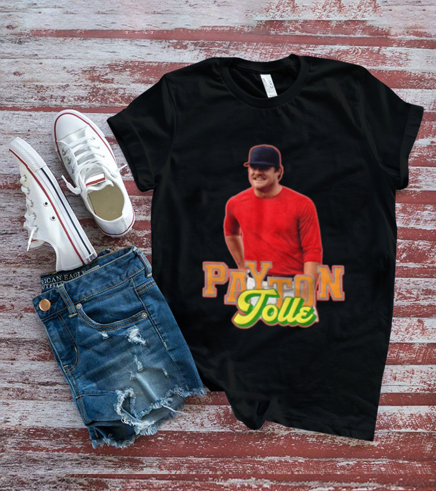 Payton Tolle Smiling Wearing Red With Baseball Cap T-Shirt
