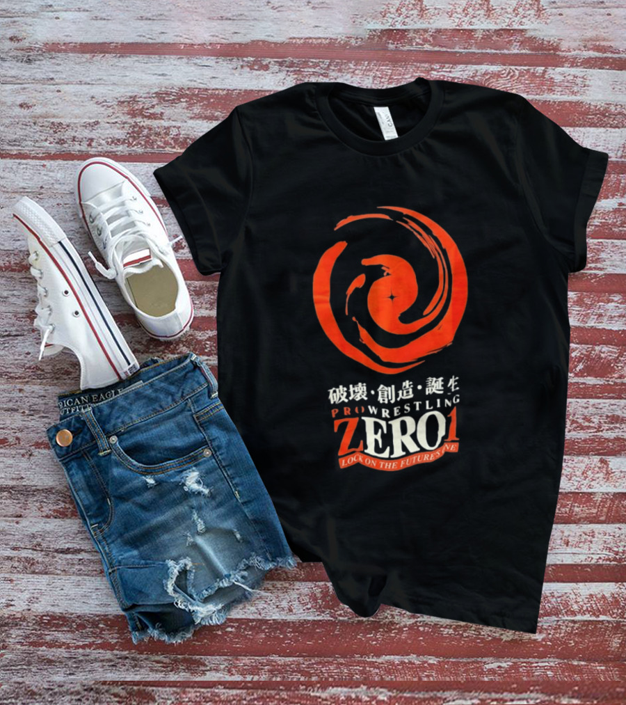 Pro Wrestling Zero1 Lock On The Future's One Breaking Creativity Birth T-Shirt