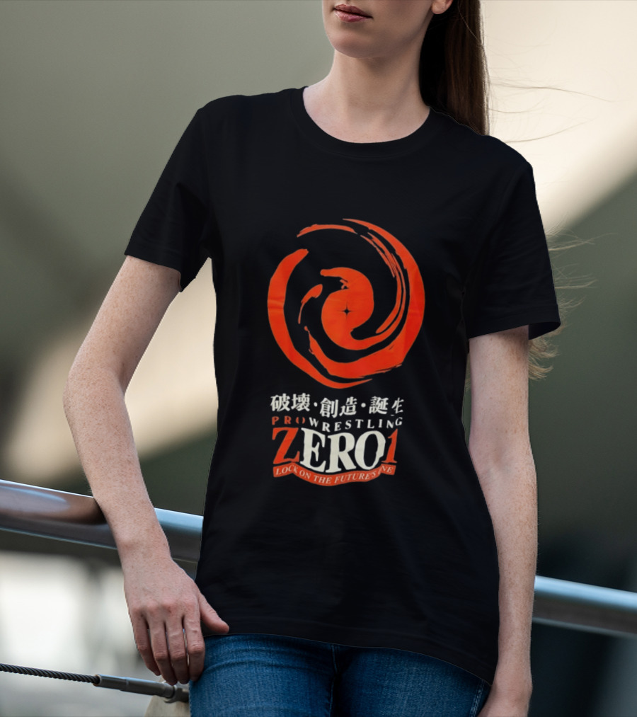Pro Wrestling Zero1 Lock On The Future's One Breaking Creativity Birth T-Shirt