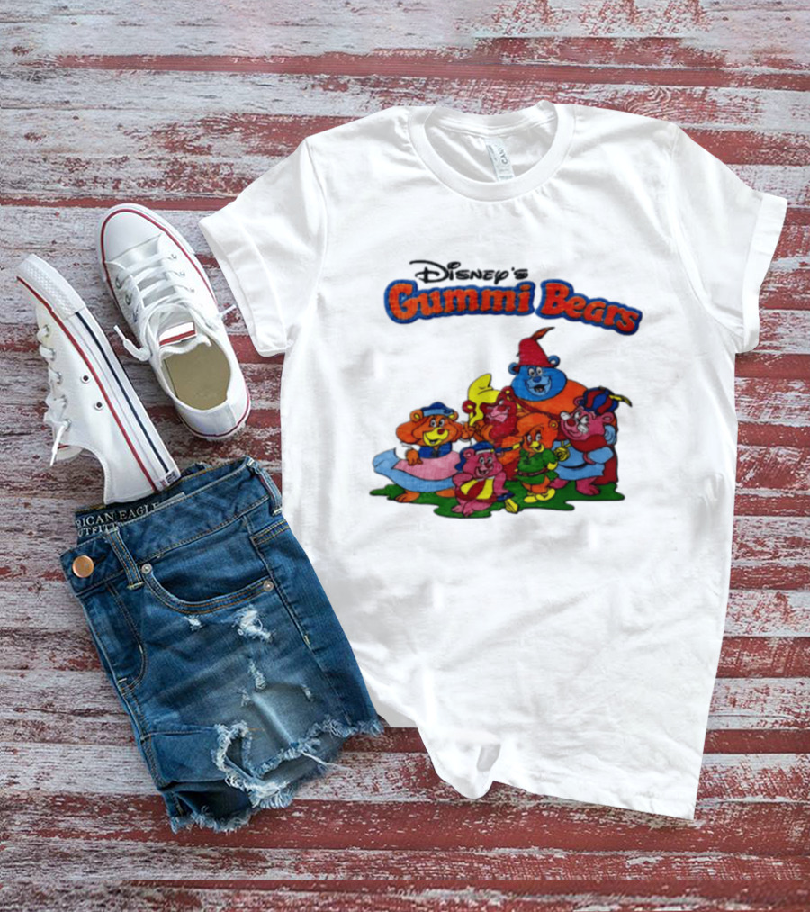 Disney's Gummi Bears 1985 Colorful Group Of Five Characters T-Shirt