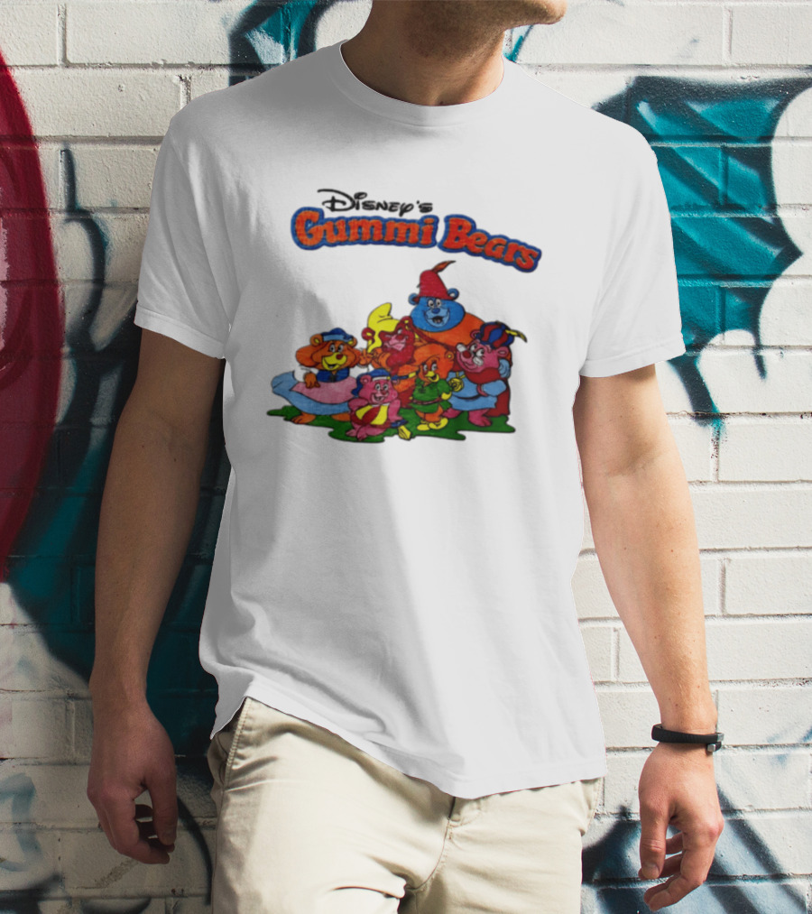 Disney's Gummi Bears 1985 Colorful Group Of Five Characters T-Shirt