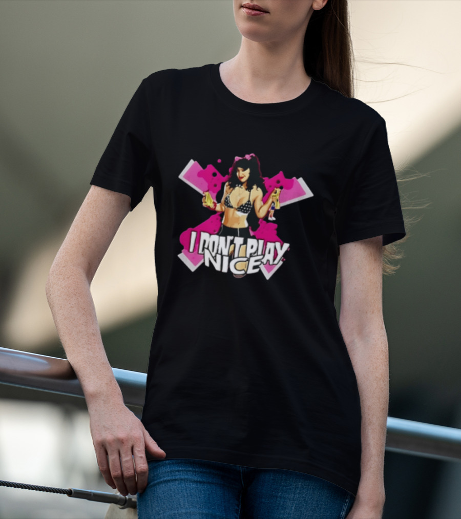 I Don't Play Nice Pinup Girl T-Shirt