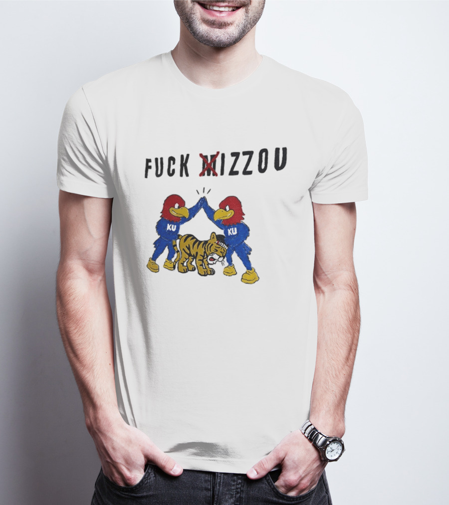 Fuck Mizzou KU Jayhawks Rivalry Missouri Tigers T-Shirt