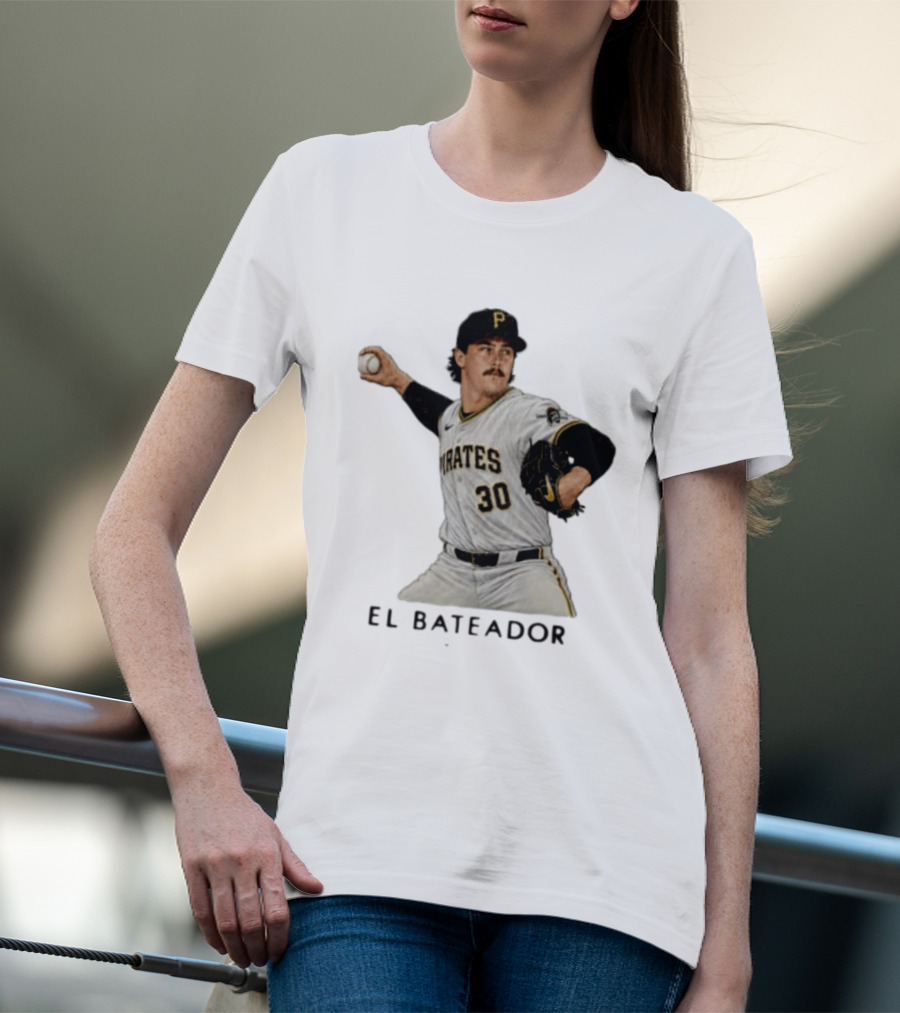 Pittsburgh Pirates Paul Skenes El Bateador Pitcher 30 MLB Baseball T-Shirt