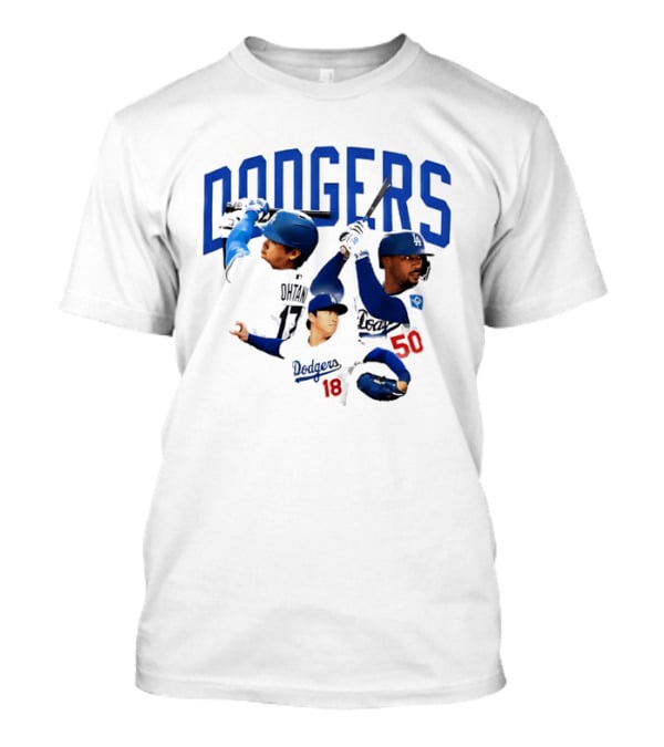 Los Angeles Dodgers Shohei Ohtani Mookie Betts Yoshinobu Yamamoto 17 18 50 T-Shirt