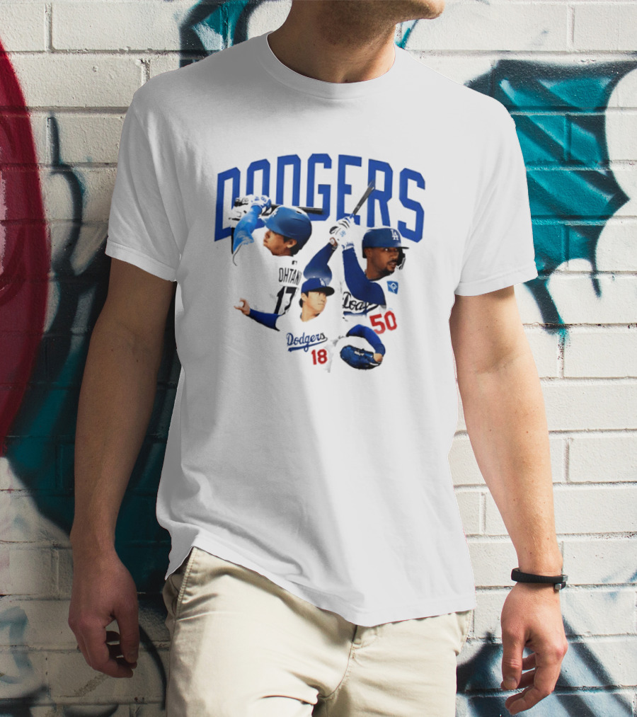Los Angeles Dodgers Shohei Ohtani Mookie Betts Yoshinobu Yamamoto 17 18 50 T-Shirt