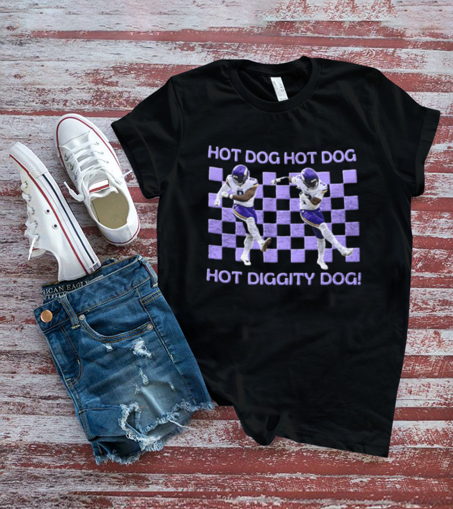 Hot Dog Hot Dog Hot Diggity Dog Minnesota Vikings Dance Isaiah Rodgers T-Shirt