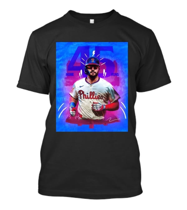 Kyle Schwarber 45 Home Runs Phillies MLB Leaderboard Season T-Shirt