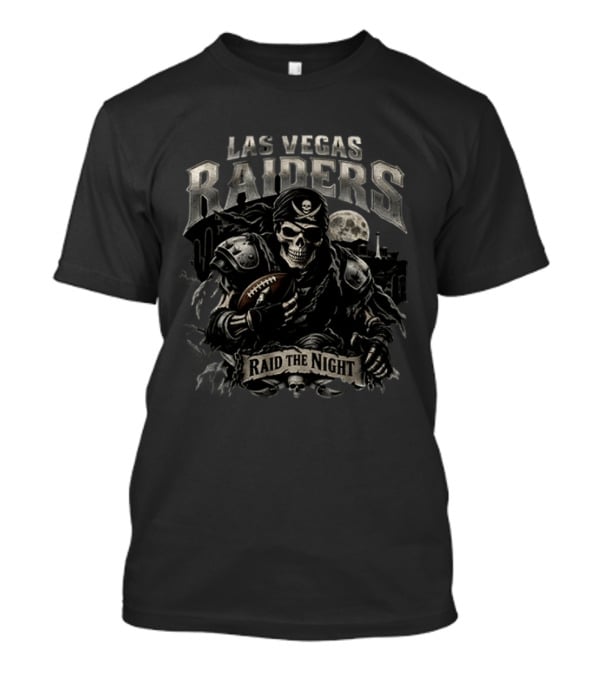 Las Vegas Raiders Skeleton Pirate Raid The Night Halloween T-Shirt