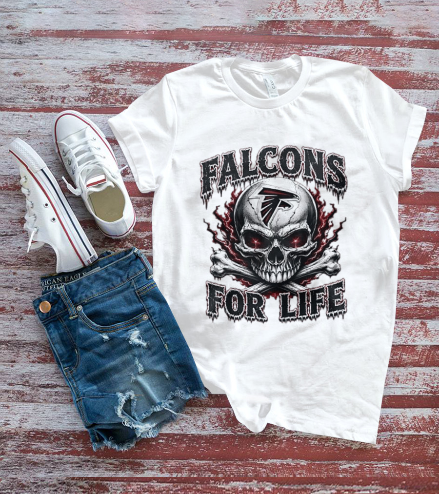 Falcons For Life Skull X Atlanta T-Shirt