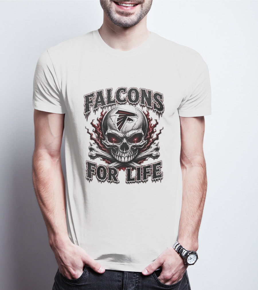 Falcons For Life Skull X Atlanta T-Shirt