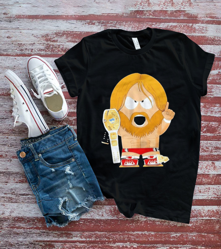 Daniel Bryan Parody Cartoon WWE Champion Belt T-Shirt