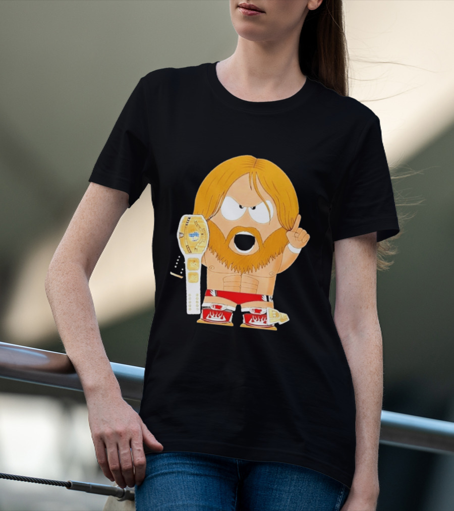 Daniel Bryan Parody Cartoon WWE Champion Belt T-Shirt