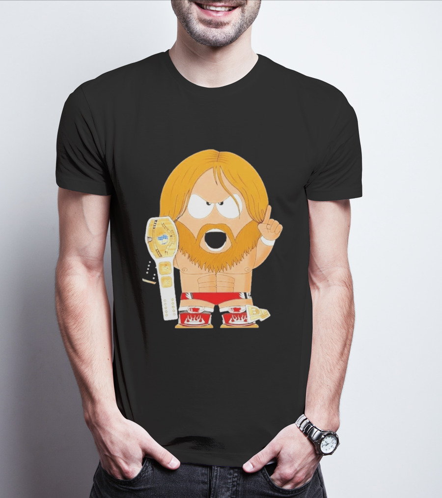 Daniel Bryan Parody Cartoon WWE Champion Belt T-Shirt