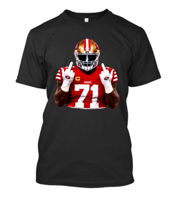 Trent Williams San Francisco 49ers 71 Middle Finger Gesture NFL T-Shirt