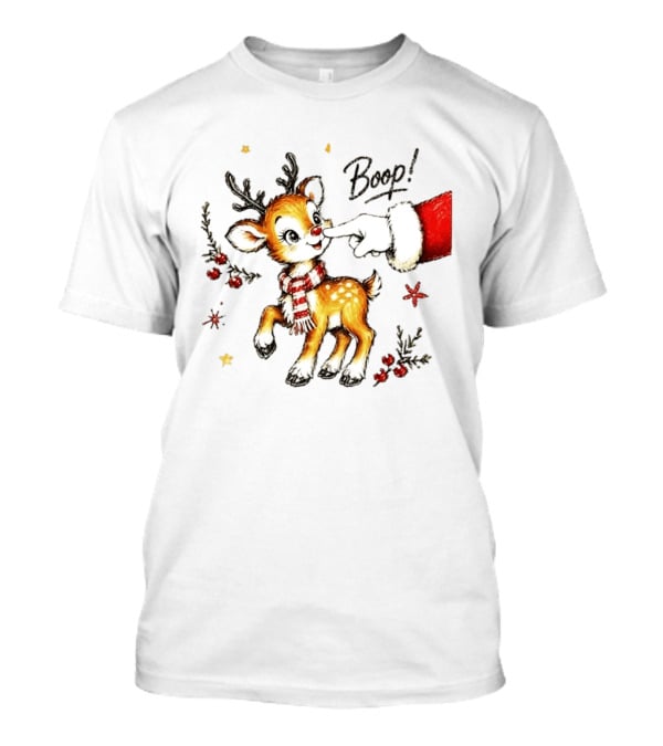 Boop Reindeer Santa Claus Hand Christmas Festive Holiday Magic T-Shirt