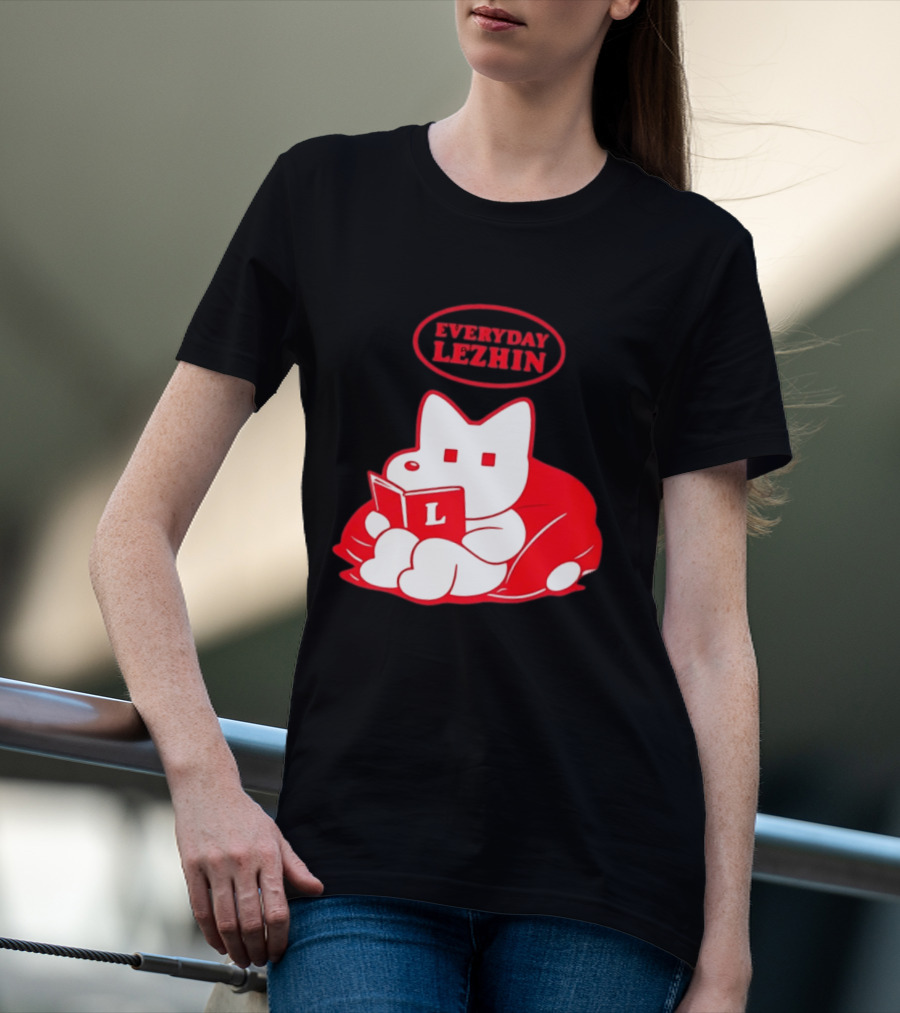 Everyday Lezhin Reading Webtoon Relaxing Cartoon Character With Book T-Shirt