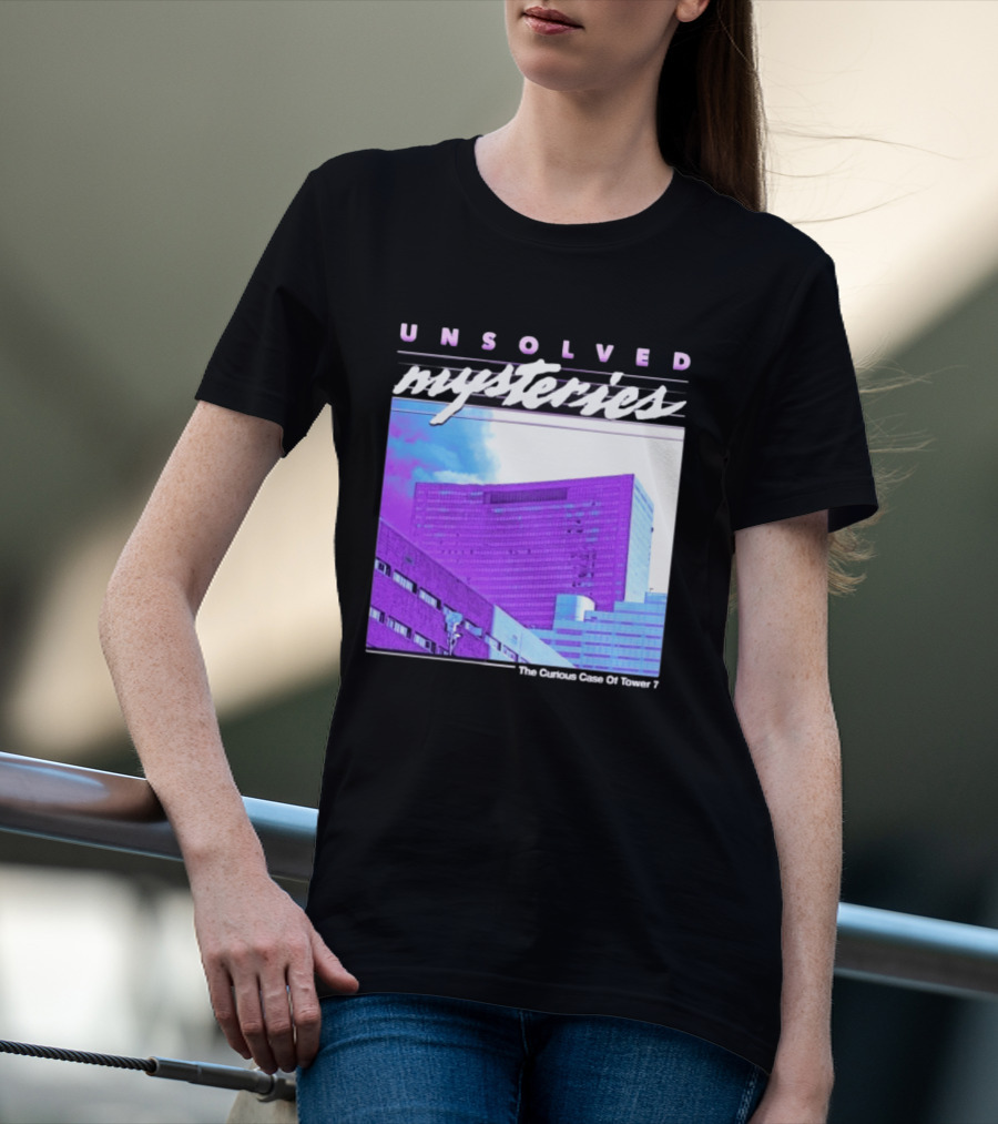 Unsolved Mysteries The Curious Case Of Tower 7 Retro Building T-Shirt