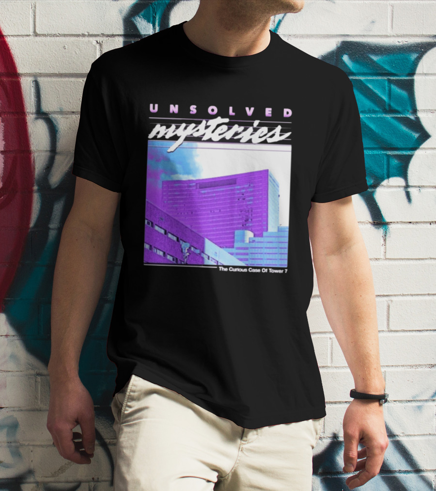Unsolved Mysteries The Curious Case Of Tower 7 Retro Building T-Shirt