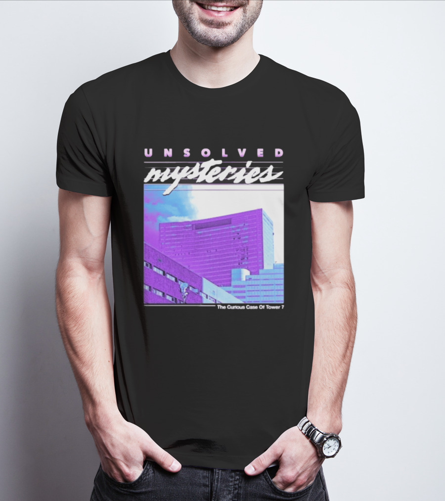 Unsolved Mysteries The Curious Case Of Tower 7 Retro Building T-Shirt