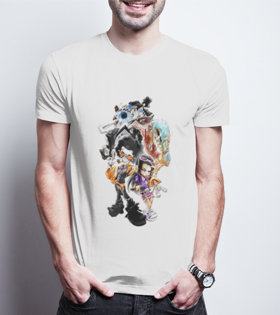 Brook Jinbe Franky Nico Robin One Piece Characters T-Shirt
