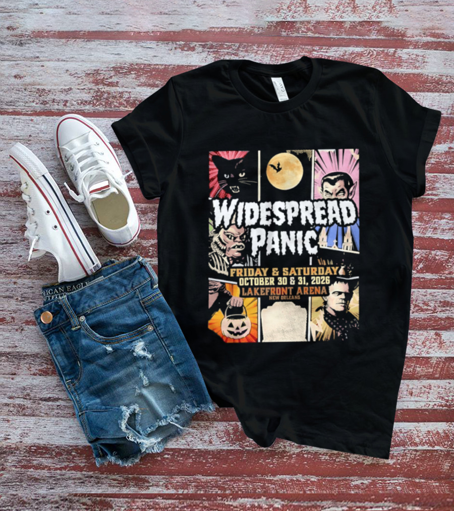 Widespread Panic Halloween Weekend October 30 & 31 2026 Lakefront Arena Event T-Shirt
