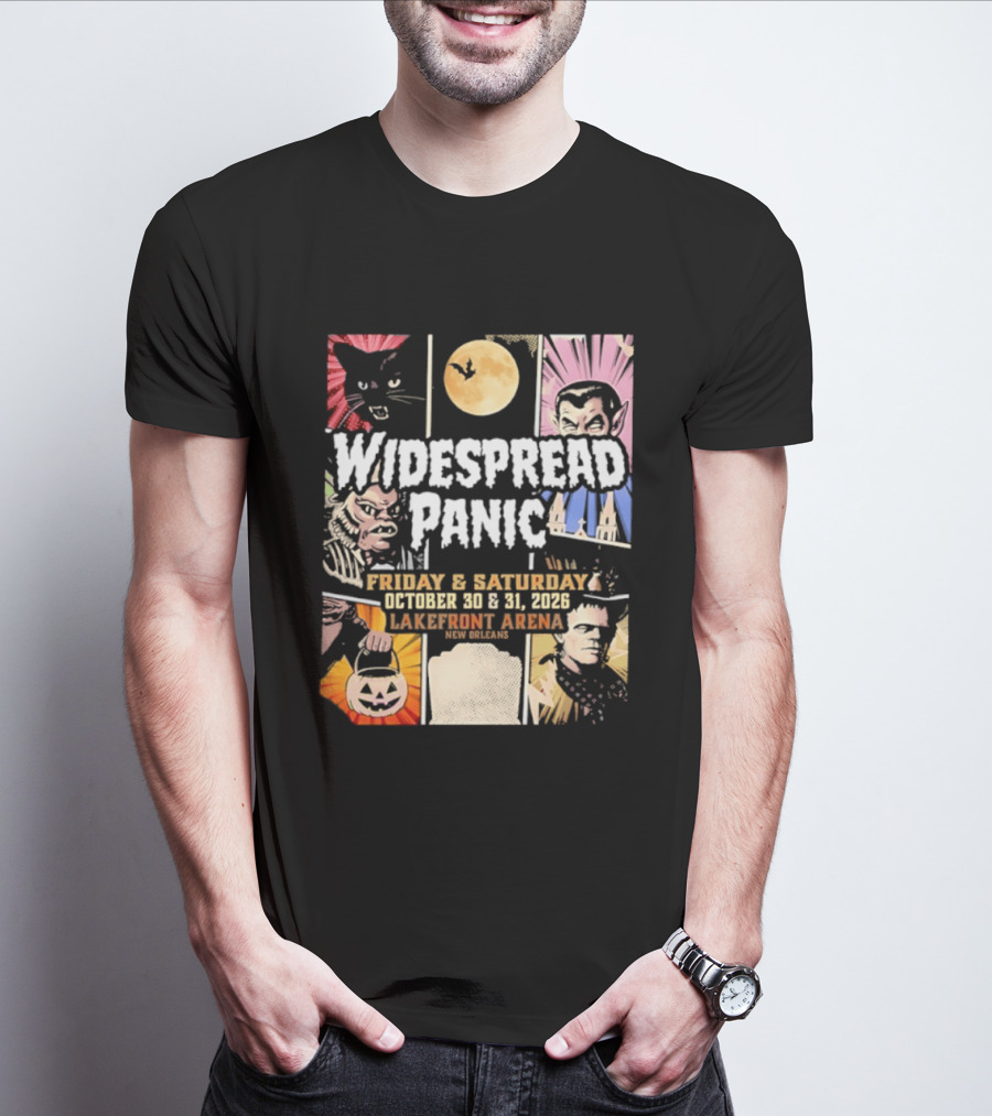 Widespread Panic Halloween Weekend October 30 & 31 2026 Lakefront Arena Event T-Shirt