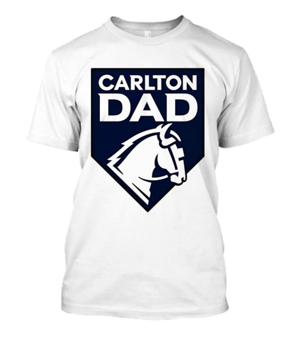Carlton Dad AFL Father Football Club Horse T-Shirt