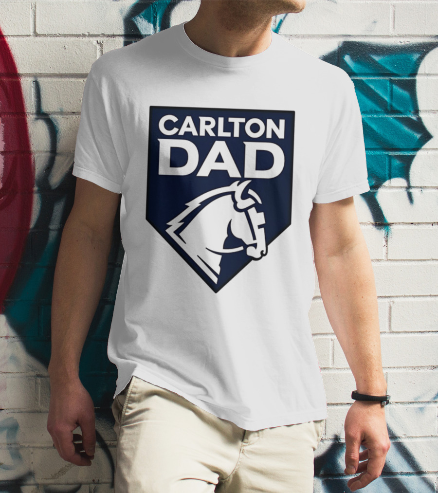 Carlton Dad AFL Father Football Club Horse T-Shirt
