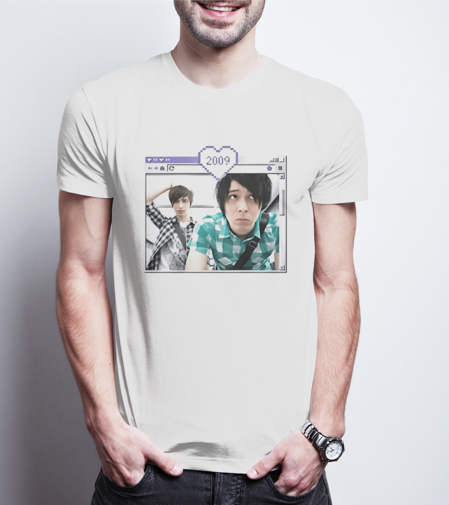 Cobra Starship 2009 Browser Window Pixel Heart Photo Frame T-Shirt