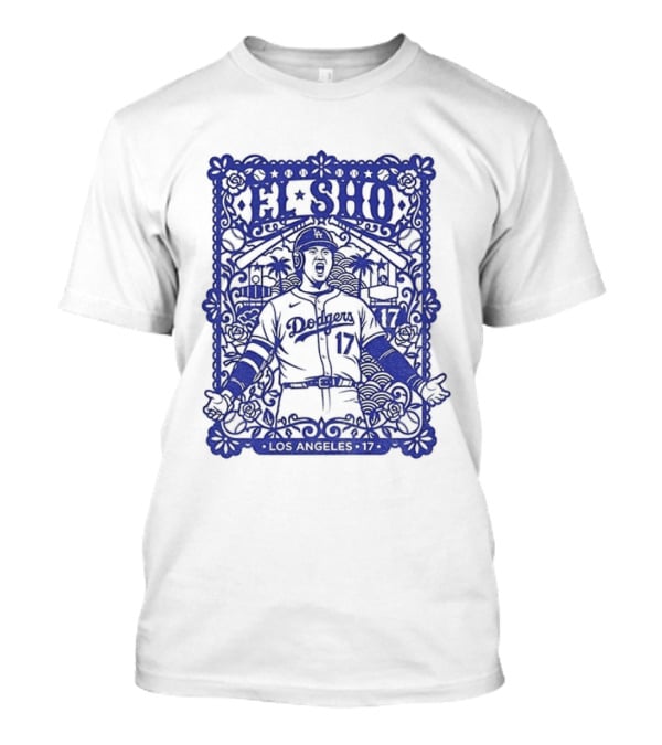 Shohei Ohtani El Sho Papel Picado Los Angeles Baseball T-Shirt