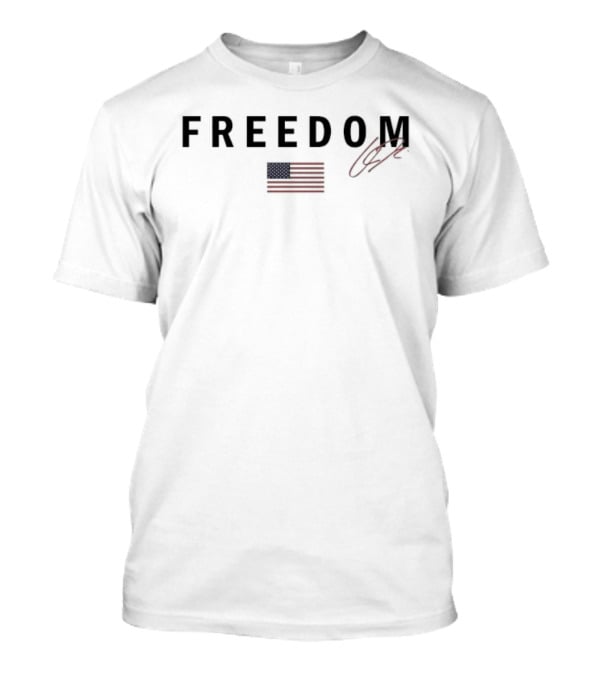 Freedom USA Flag Charlie Kirk Republican T-Shirt